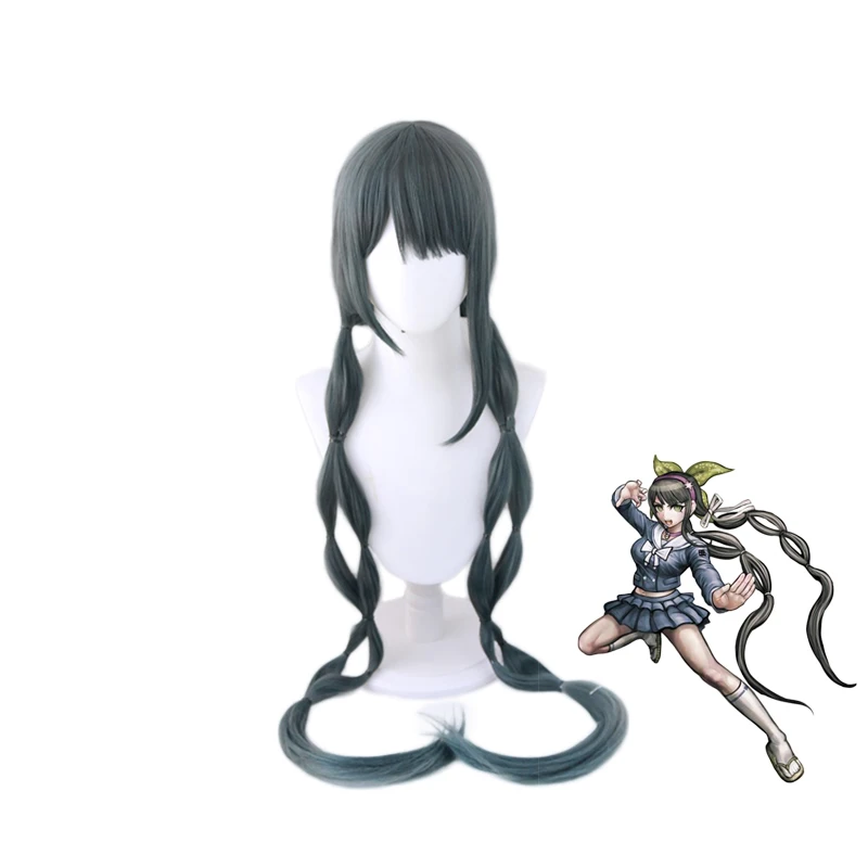 

Danganronpa V3 Chabashira Tenko Cosplay Costume Dangan Ronpa Long Braids Heat Resistant Synthetic Hair Halloween + Free Wig Cap