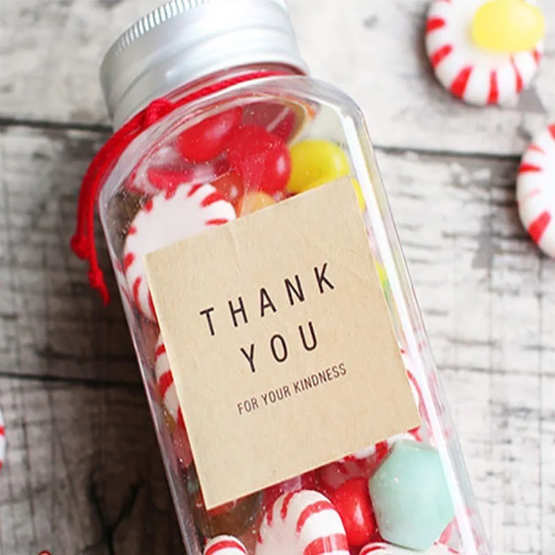 120 шт. наклейки спасибо для упаковки торта сделай сам на Рождество День