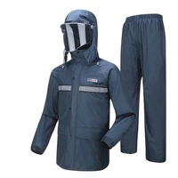 electric motorcycle raincoat waterproof suit rain coat jacket men riding rain pants set double thickened mens sports suits