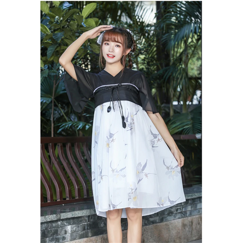 Новая мода китайский стиль женские летние Hanfu Фея элегантные танцевальные