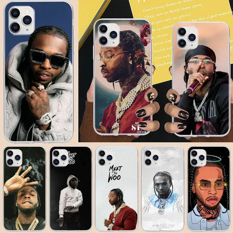 

American Rapper Pop Smoke Phone Case For Iphone 5 SE 2020 6 6s 7 8 plus X Xr XS 11 12 13 Mini Pro Max Fundas Cover