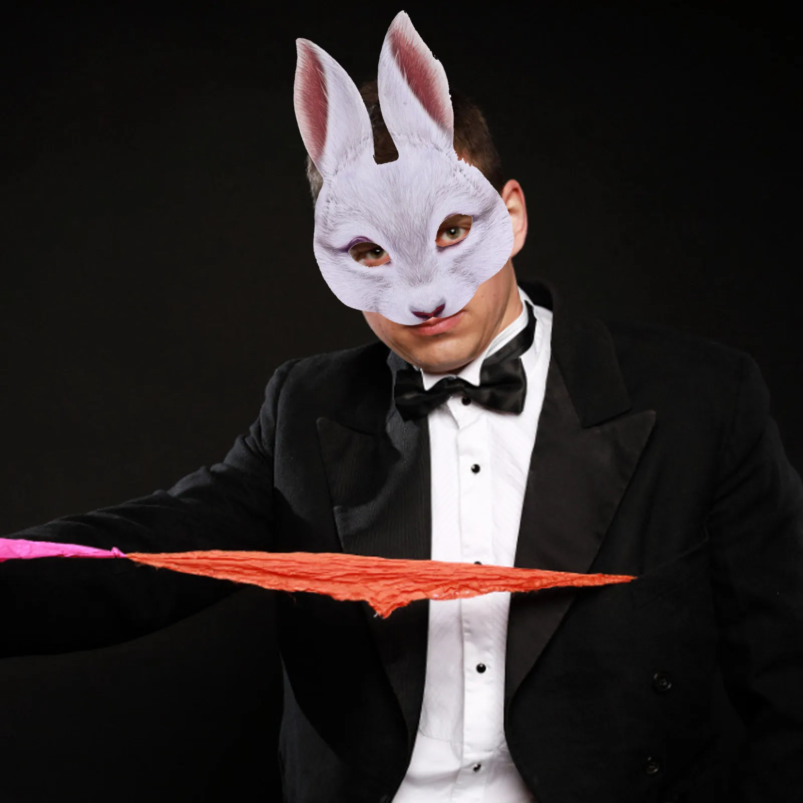 

Funny Easter Party Face Cover Joyful Rabbit Face Cover Protector Party Fancy Dress Party Dress Up Props Toys For Adults Children