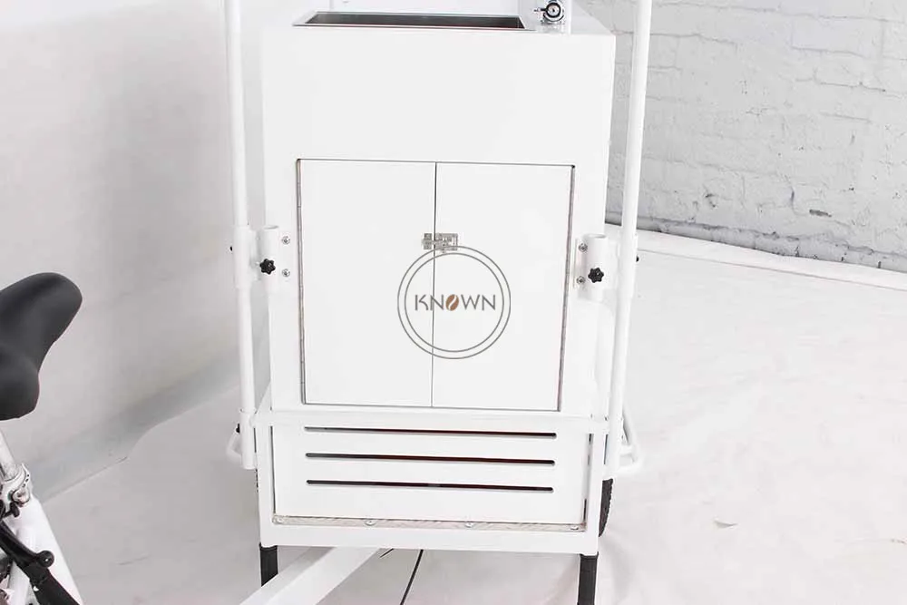 Передвижной грузовой велосипед для мороженого Электрический трехколесный