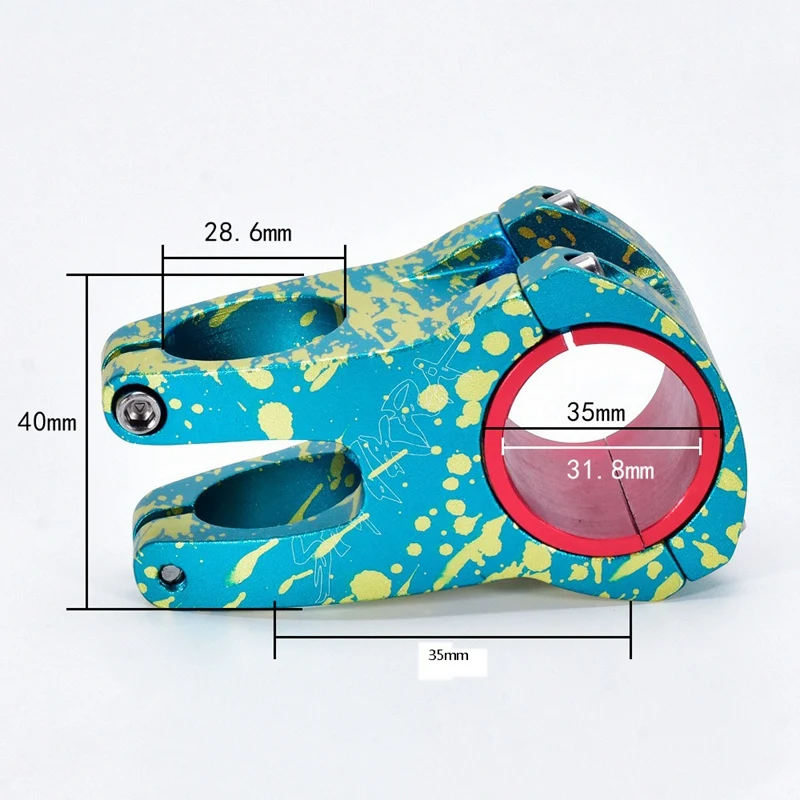 

SHIKRA Bicycle Stem Mountain Road Bike Stem Riser 31.8/35mm Handlebar Stem Bike Accessories