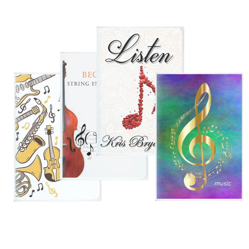 

Musical Notes 3d Signs Notebook BASS TREBLE Clef Symbol Luxury Music Soft Cover Note Book Abstract Ruled Line Staff Illustration