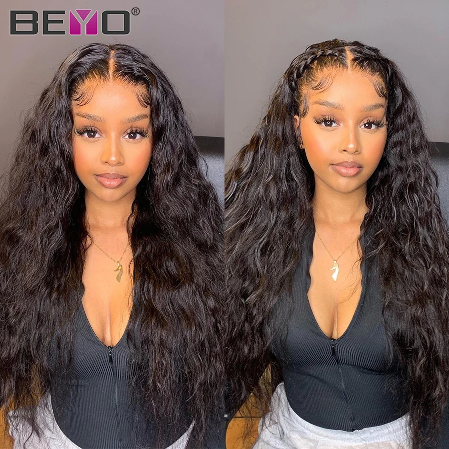 Дешевый индийский парик плотности 250 волнистые волосы прозрачный на сетке