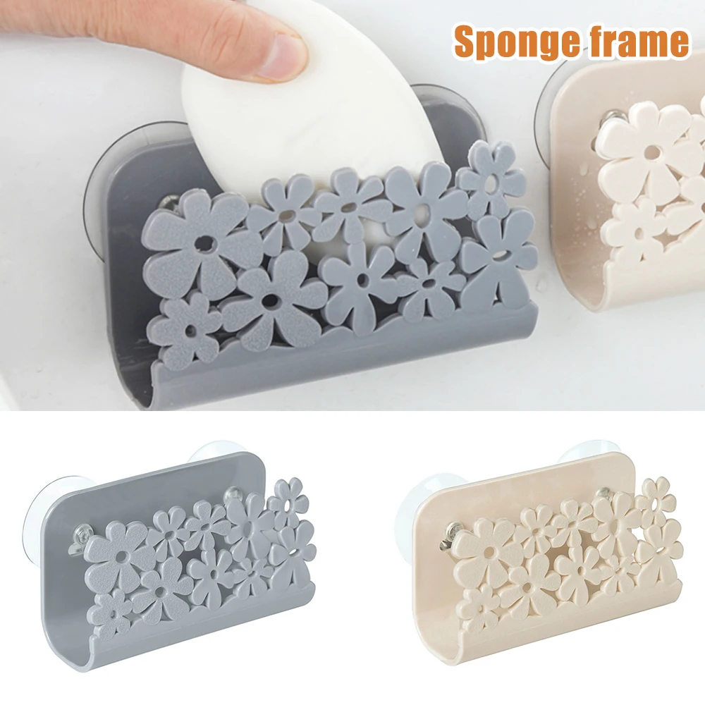 

Настенный пластиковый стеллаж для хранения мыла, губки, сушилки, органайзер для ванной комнаты