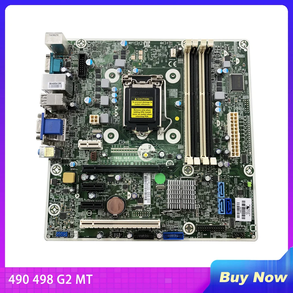 

For HP 490 498 G2 MT Desktop Motherboard MS-7933 V1.0 755311-001 754916-001 Perfect Test