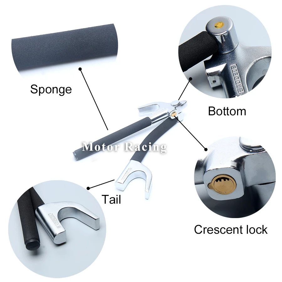 Универсальный Противоугонный замок на руль автомобиля с 3 ключами для поезда и