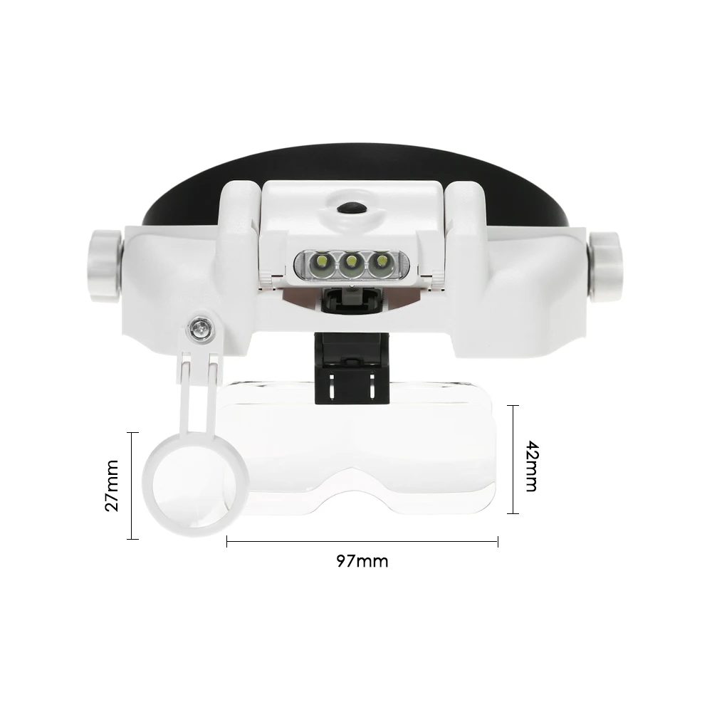 Meterk увеличительное светодиодный с 5 сменными линзами | Инструменты