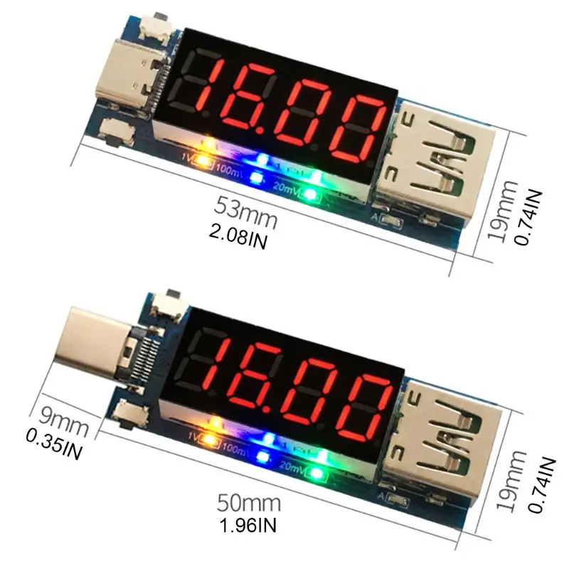 Быстрое зарядное устройство Type C USB напряжение и ток тестер детектор триггера