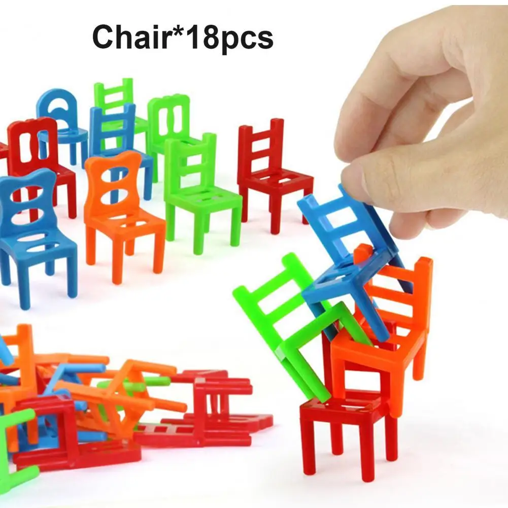 

18 шт. креативные балансирующие штабелируемые стулья настольная игра интерактивная игрушка для родителей и детей подарок для детей