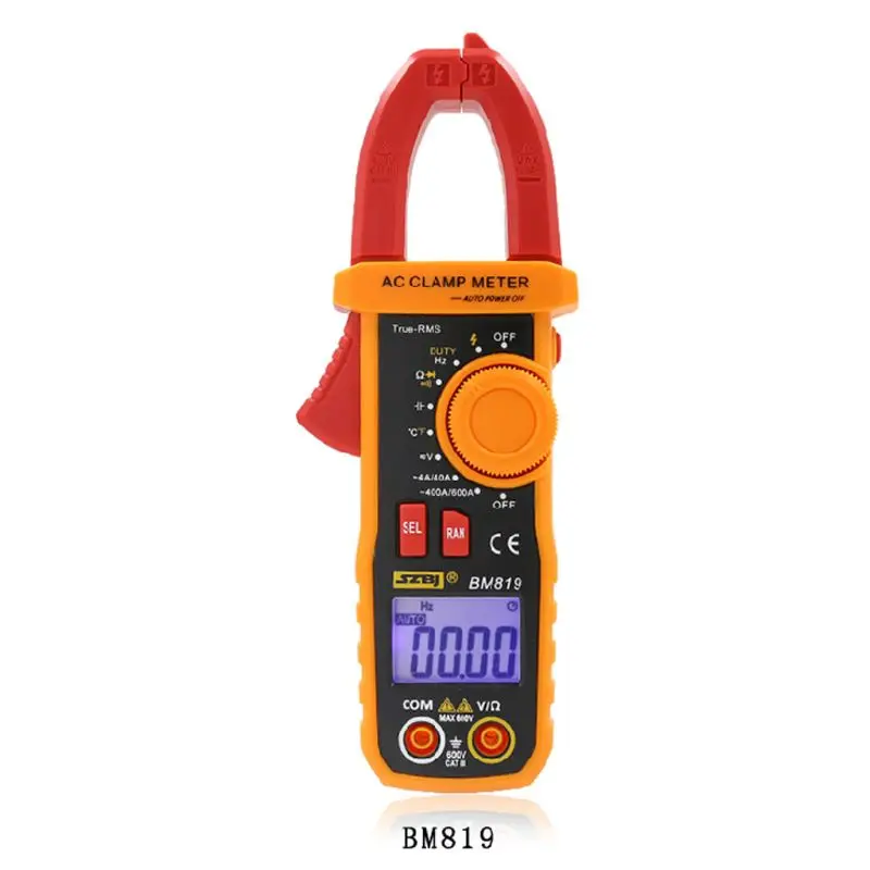 BM818/BM819 Цифровой мультиметр клещи Авто Диапазон измерительный вольтметр 831F