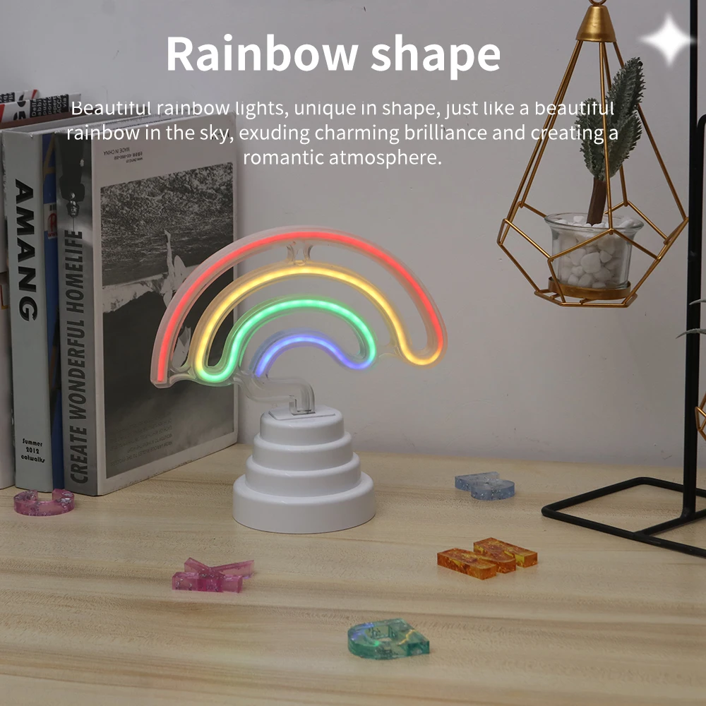 

Decorative Night Light Suitable For Bedroom Living Room Silicone Night Light USB Base Christmas Unicorn Led Table Lamp