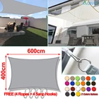 Прямоугольный козырек Оксфорд 4x6 м 300D, солнцезащитный козырек, чехол для бассейна, солнцезащитный козырек, уличный водонепроницаемый козырек для паруса, навес для беседки