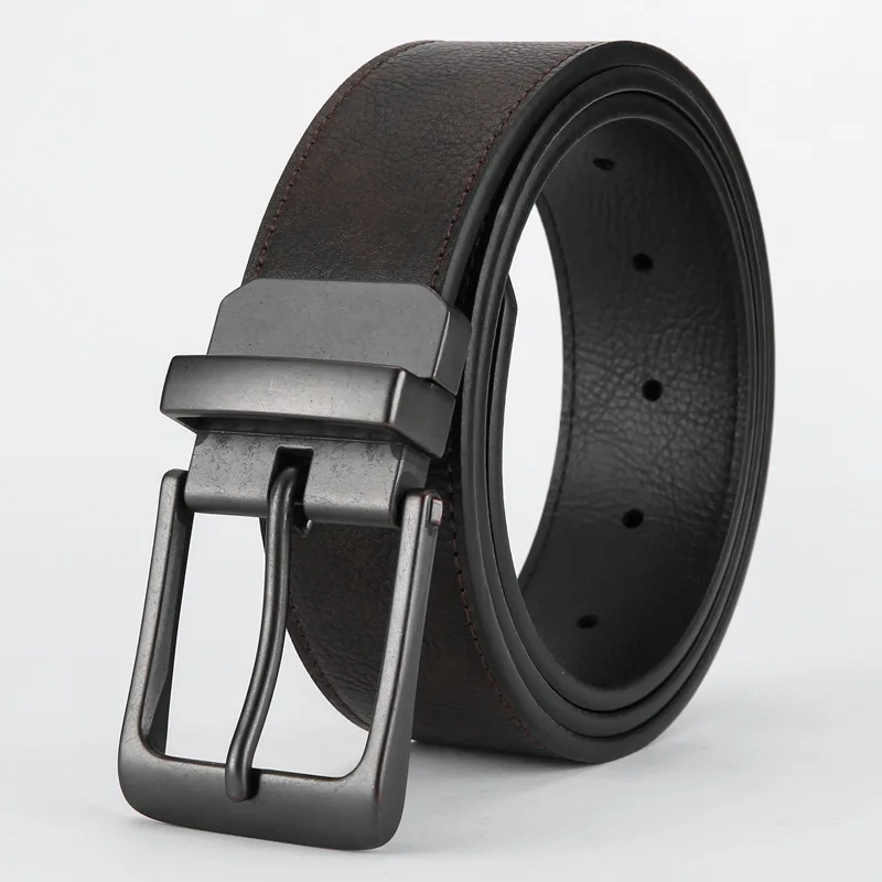 

Мужской ремень из натуральной коровьей кожи, кожаный пояс для брюк, для отдыха