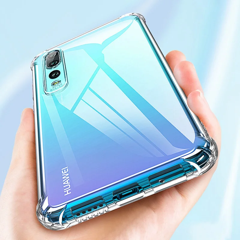 Прозрачный YBD прозрачный противоударный чехол для телефона huawei P20 P30 lite pro mate 30 20 honor 10lite 8X 8C 10i 20 PRO - Цвет: Прозрачный