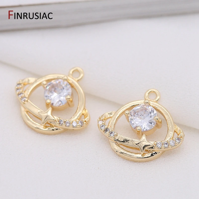 Материалы для изготовления украшений из 14 каратного золота с покрытием Циркон