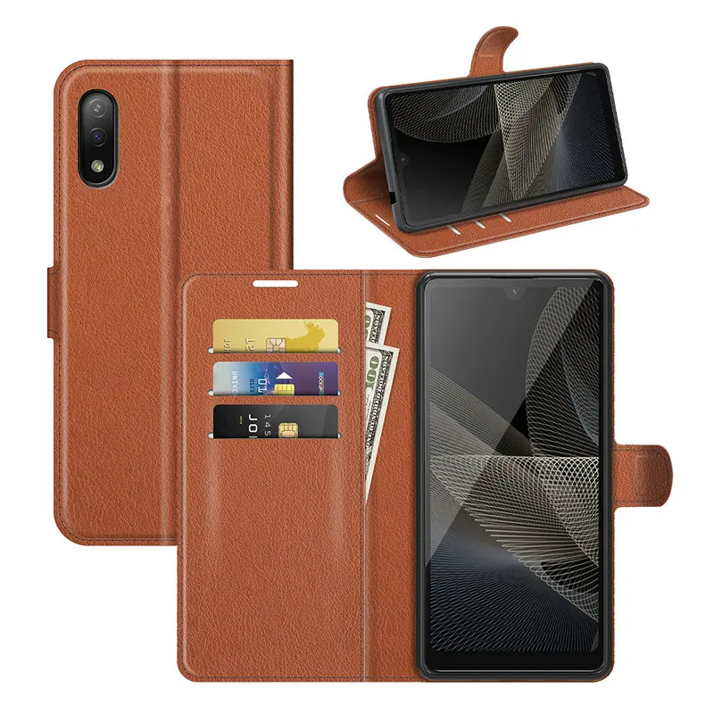 

Flip Leather Cover for Sony Xperia Ace II 2 SO-41B Wallet Phone Case with Stand