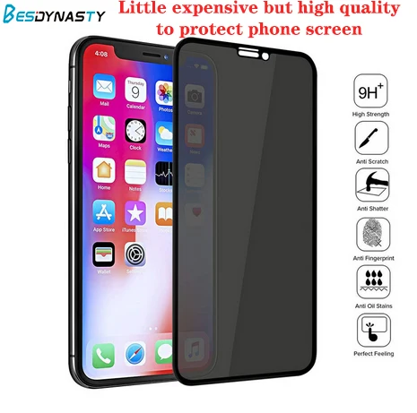 Антишпионский протектор экрана для iphone 7 8 Plus X стекло на 6 R XS макс. закаленное