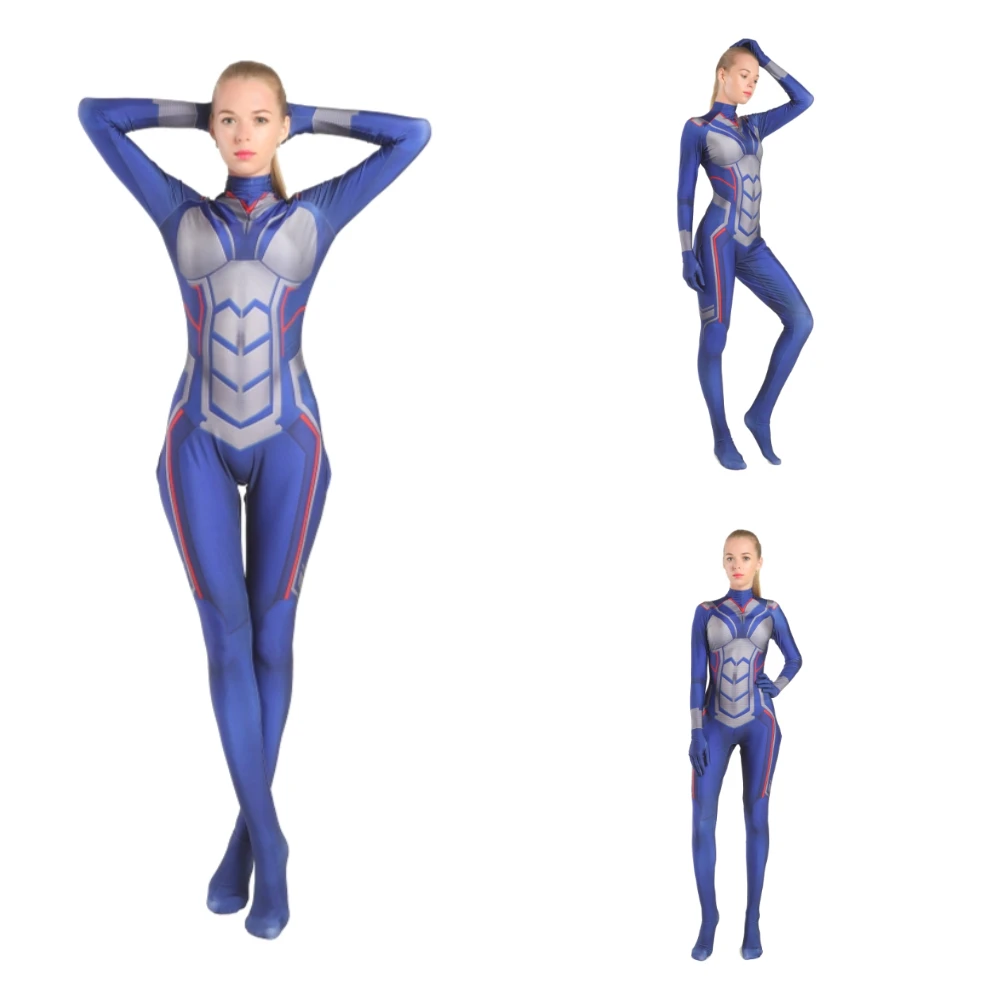 Ant-Man and The Wasp Movie Women Cosplay Costume Zentai Bodysuit Halloween Costumes for 3D Printing Holloween | Тематическая одежда