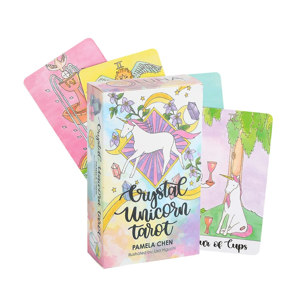 

Единорог из горного хрусталя настольная игра, карты Таро игрушки, предсказание пророка, пророчество, карточка для покера, предсказание пода...