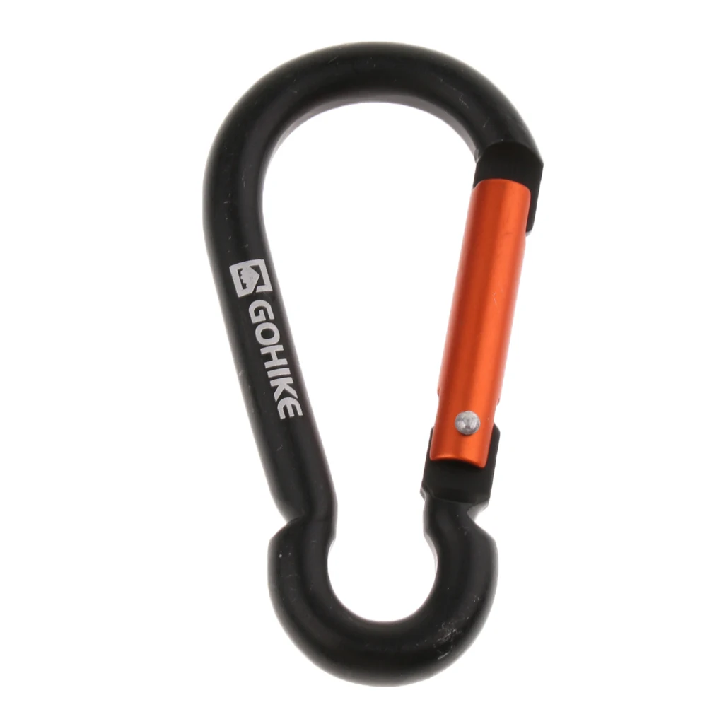 

Aluminum Alloy Carabiner Gourd Shape Spring Buckle Hook Clip Keychain Keyring