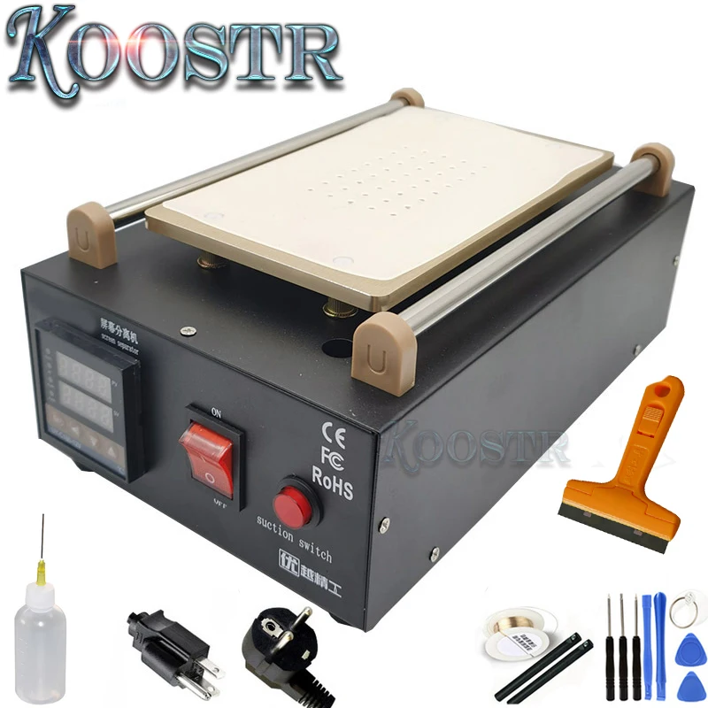 Восстановленный стеклянный сенсорный экран 7 дюймов со встроенным вакуумным