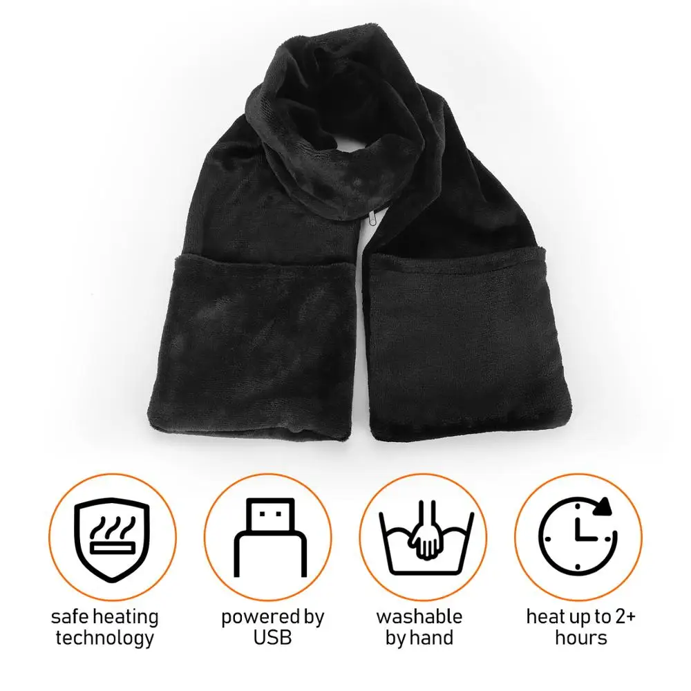 Шарфы с подогревом шаль через USB электрическая грелка для шеи грелкой 125 ° f