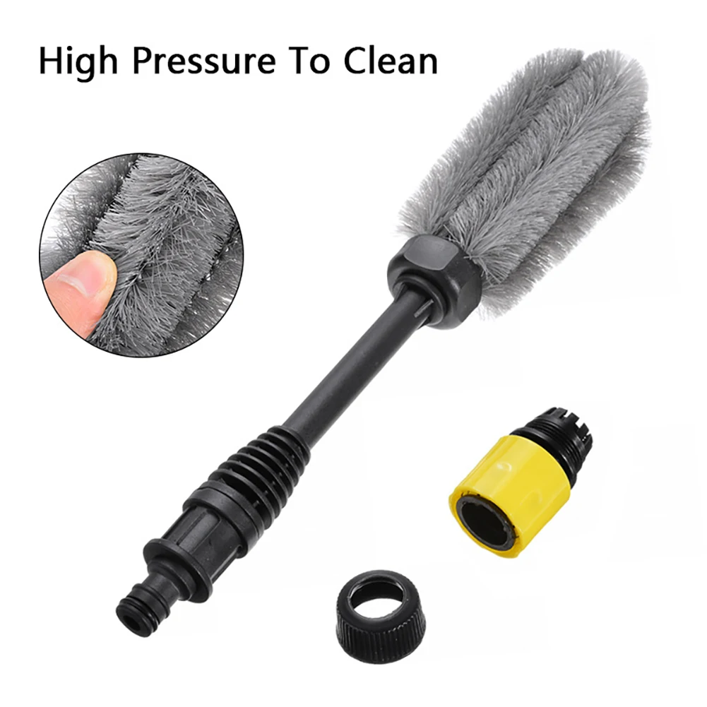 15'' Car Wheel Cleaning Brush Tire Washing Clean Tyre Alloy Soft Bristle Cleaner Auto Detailing Care Tools | Автомобили и