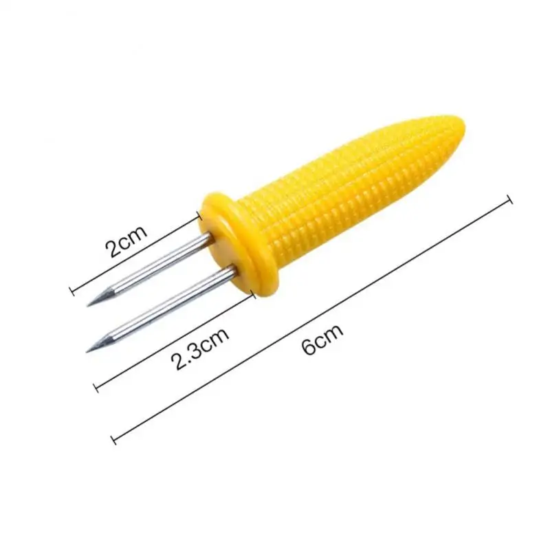 10 Pcs BBQ Fork Fruit for Home Camping Stainless Steel Corn Forks Barbecue on The Cob Ham Kitchen Cooking Party | Дом и сад