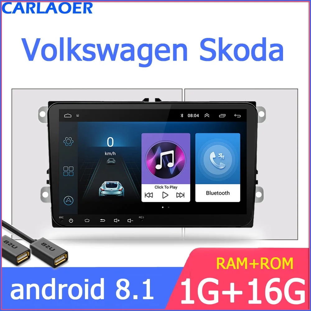 Новинка! " Android автомобильный GPS навигатор 2DIN для Volkswagen SKODA GOLF 5 Golf 6 POLO PASSAT B5 B6 сиденье TIGUAN 2 DIN мультимедийный плеер