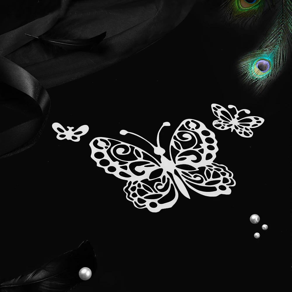 3 шт./компл. металлический трафарет в форме бабочки для рукоделия скрапбукинга