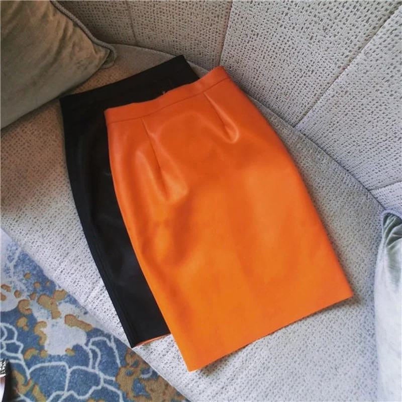 

Элегантная женская юбка-карандаш, новая модная офисная облегающая юбка до колен с высокой талией в корейском офисном стиле