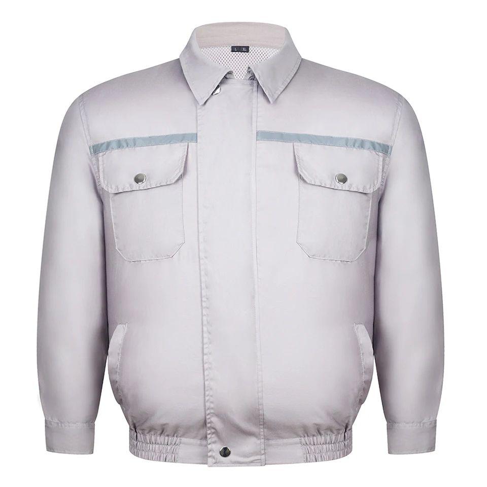 

Summer Outdoor Cooling Fan Jacket Men Air Conditioning Clothing Sun-Protcetive Coat Construction Work Clothes