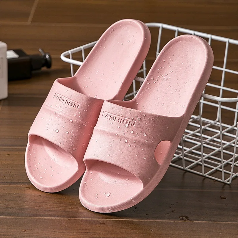 

Bathroom Slippers Anti-slip Shoes Women Home Slippers Summer Beach Eva Soft Sole Slide Sandals Leisure Men Flip Flops Indoor