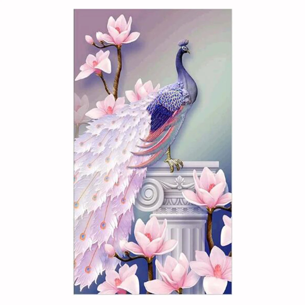 

Алмазная живопись, вышивка крестиком «животное ПАВЛИН» 5D, Набор для вышивки крестиком, алмазная вышивка, ручная работа, подарок