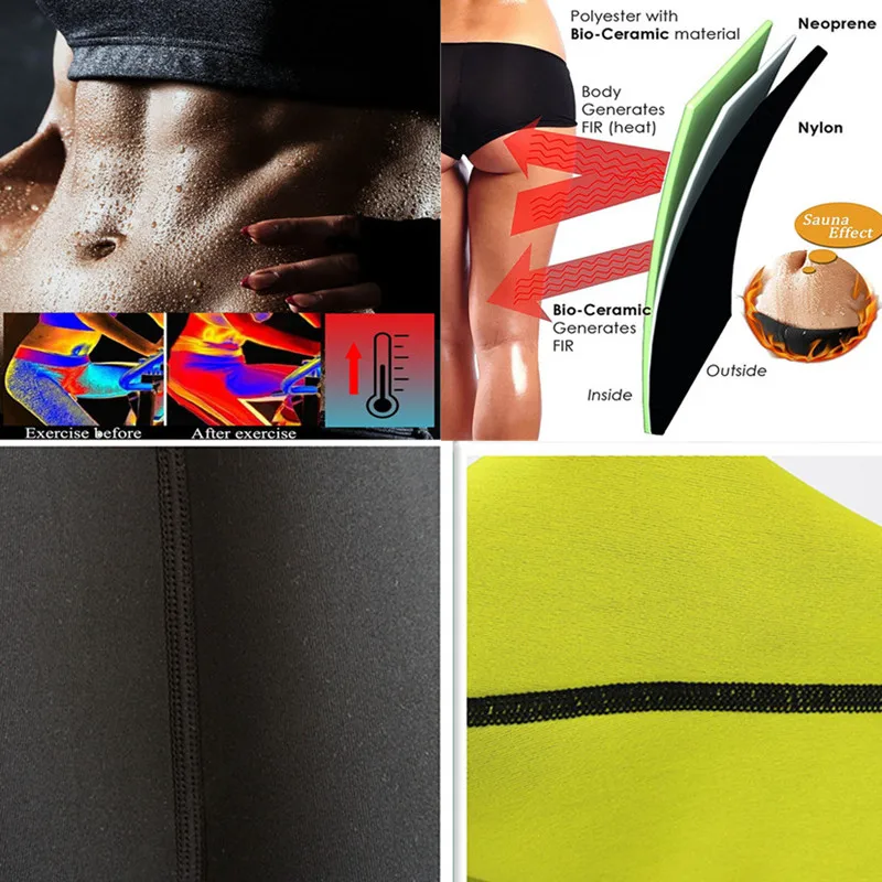 Женские тренировочные брюки для сауны утягивающие неопреновые Утягивающие