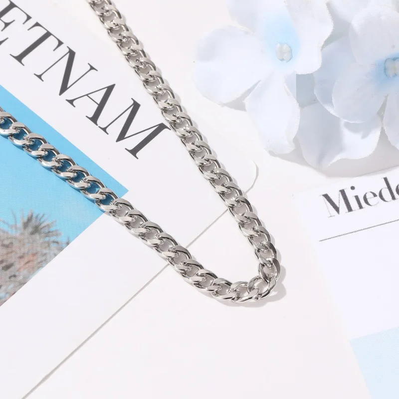 Новое ожерелье в стиле панк женское хип-хоп большая массивная цепочка золотого