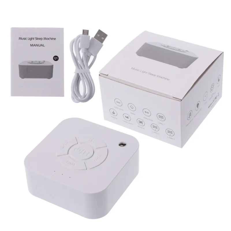 

White Noise Machine USB Rechargeable Timed Shutdown Sleep Sound Machine for Sleeping Baby Audio Monitor Sound Machine
