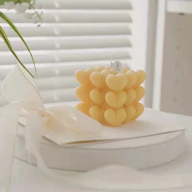 Силиконовая форма Волшебный куб для свечей сделай сам создания 3D сердца и мыла из