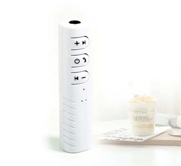 White-1set Мини-Автомобильный bluetooth-приемник Беспроводной стерео аудио подходит для ответа на звонки и прослушивания музыки приемник адаптер для Динамик автомобиля Aux Hands Free набор - Название цвета: White-1set