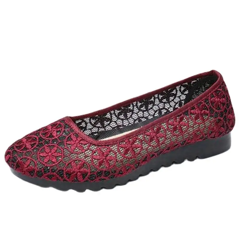 

Women Casual Boat Shoes Ladies Slip On Ballet Flats Comfy Soft Zapatos Mujer Red Walking Footwear 2021 Spring Tenis Feminino