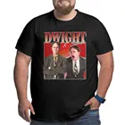 Новинка Дуайт Шрут управления футболки для мужчин футболка ТВ серии Майкл большой высокий футболки размера плюс большие размеры одежду больших размеров