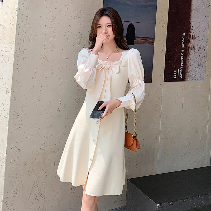 

Качество Вечерние НКА привела слово платикодон великолепный цветок на талии, Осенний бант для девушек с вязаным платьем