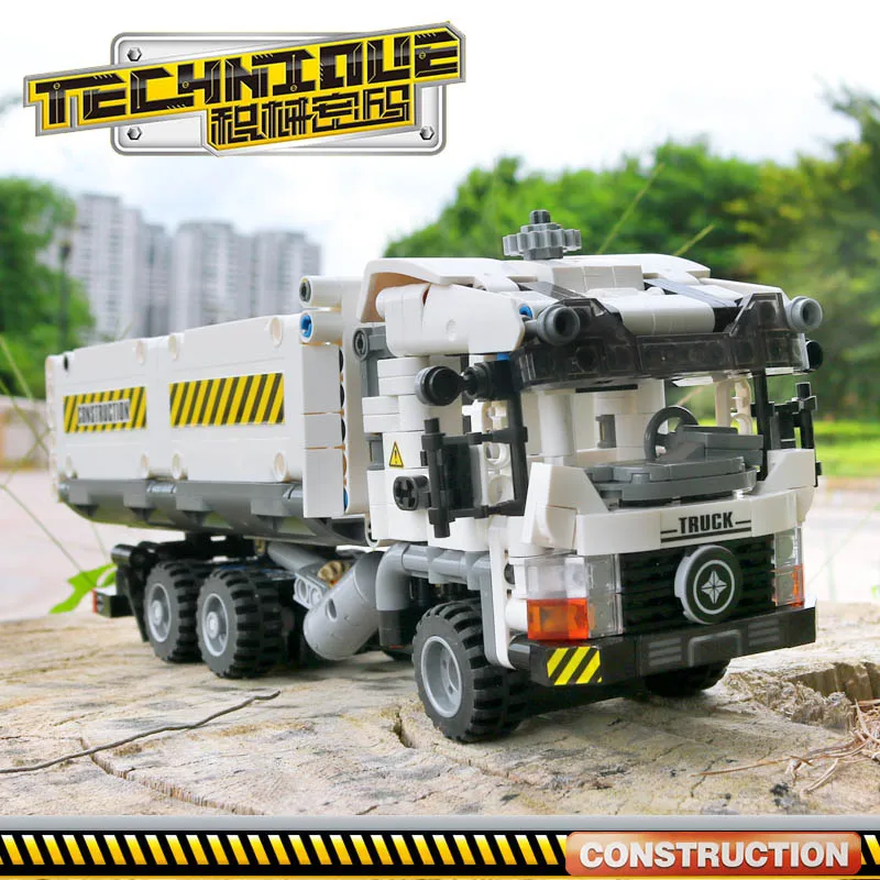 799 шт. Technic Engineering Truck строительные блоки технические автомобильные кирпичи развивающие игрушки DIY для детей MOC совместимы 20005