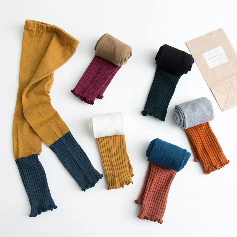 Колготки хлопковые в рубчик для девочек 1-7 лет | Мать и ребенок