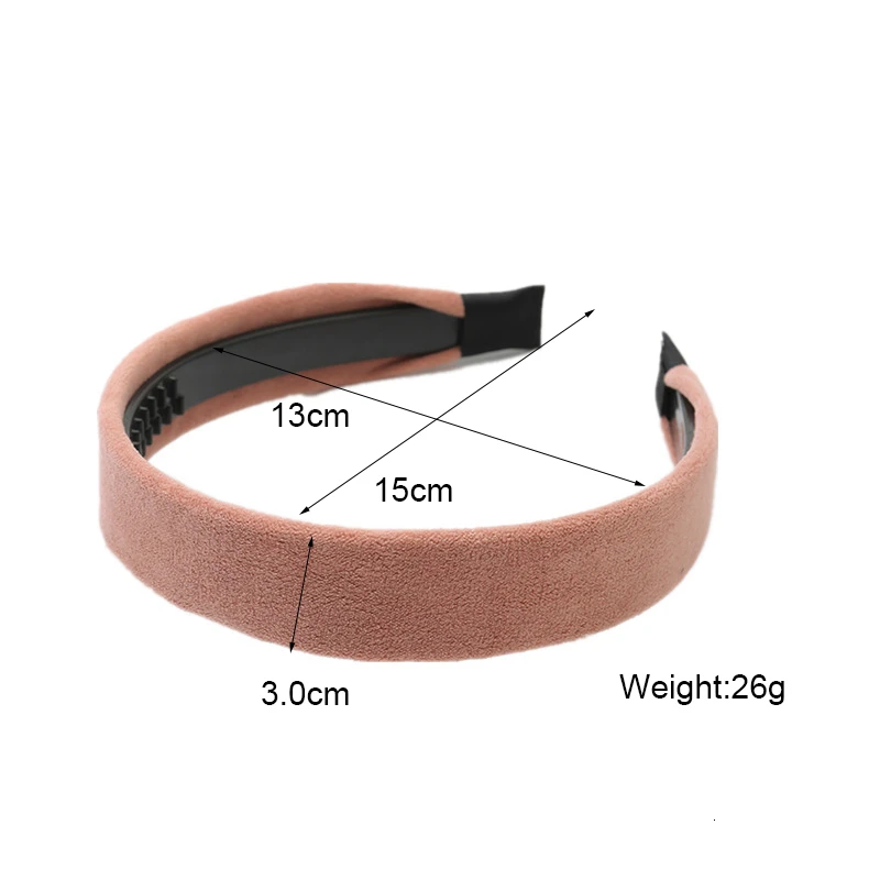 Корейский модный простой однотонный цветной головной убор для волос женщин