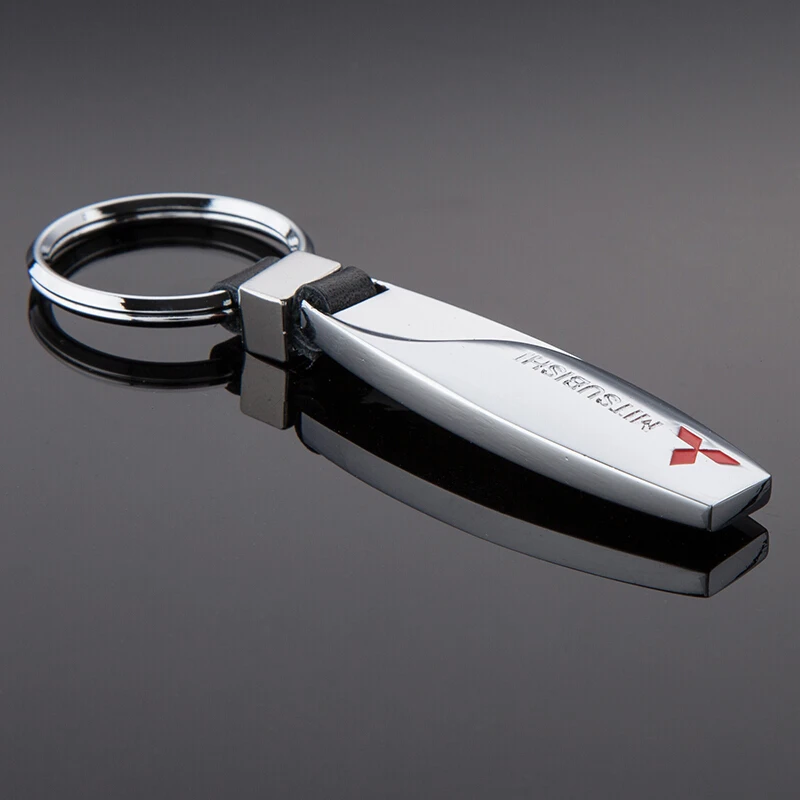 Металлический брелок в форме капли воды для mitsubishi автомобильный аксессуар