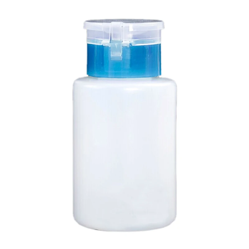 

150ML Nail Vanish Polish Remover Acetone Pump Dispenser Bottle (Blue)